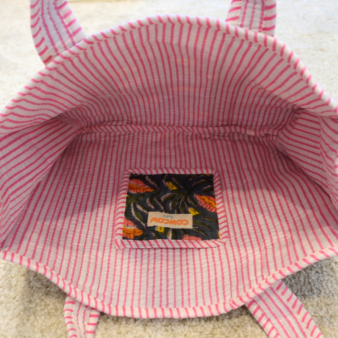 Blockprint Mini Totebag - ボタニカル