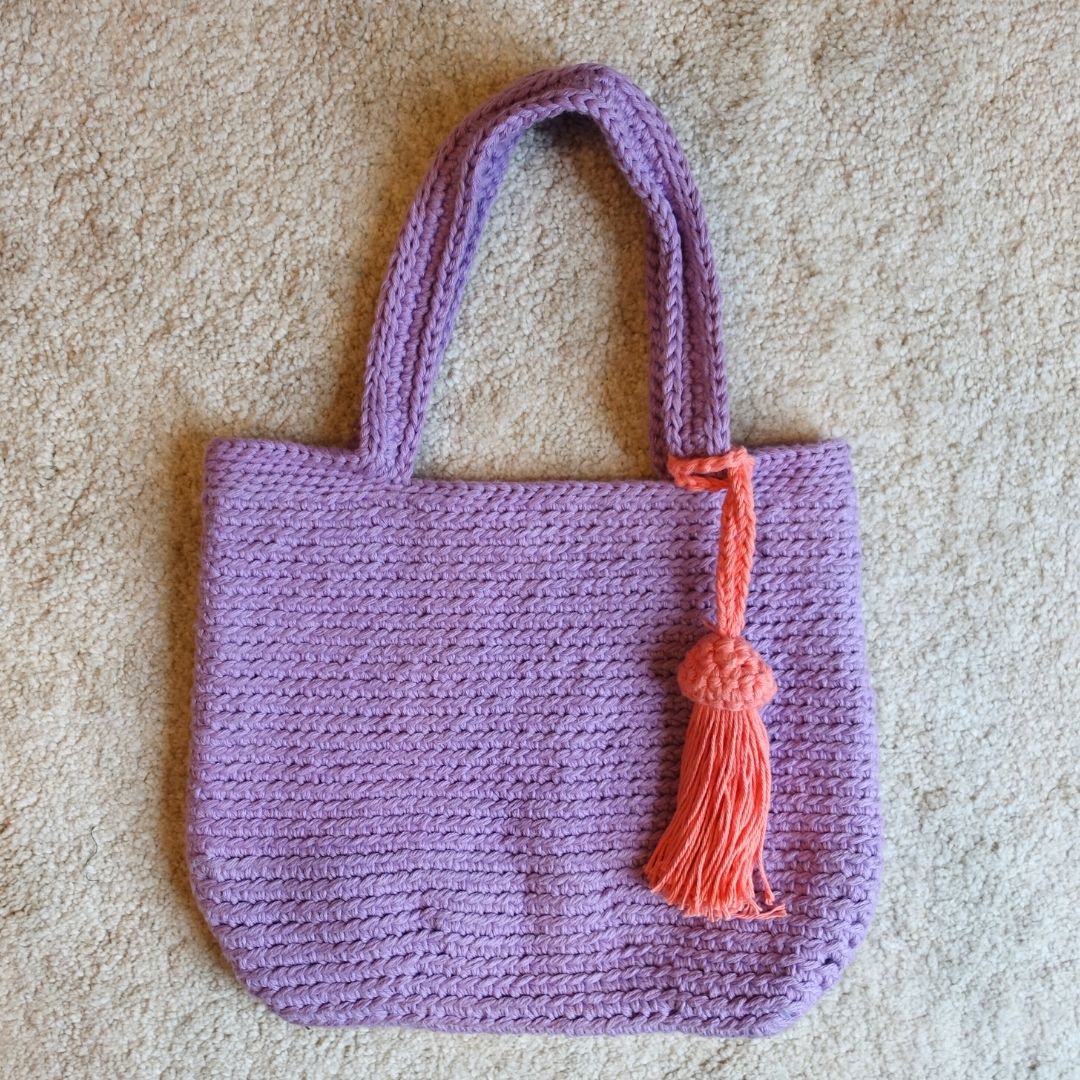 1月2日(金)発売！アトリエ・コットン ニットトート - パープル