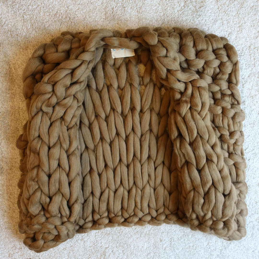 1月2日(金)発売！極太メリノ ニットベスト (Loomy) - キャラメル