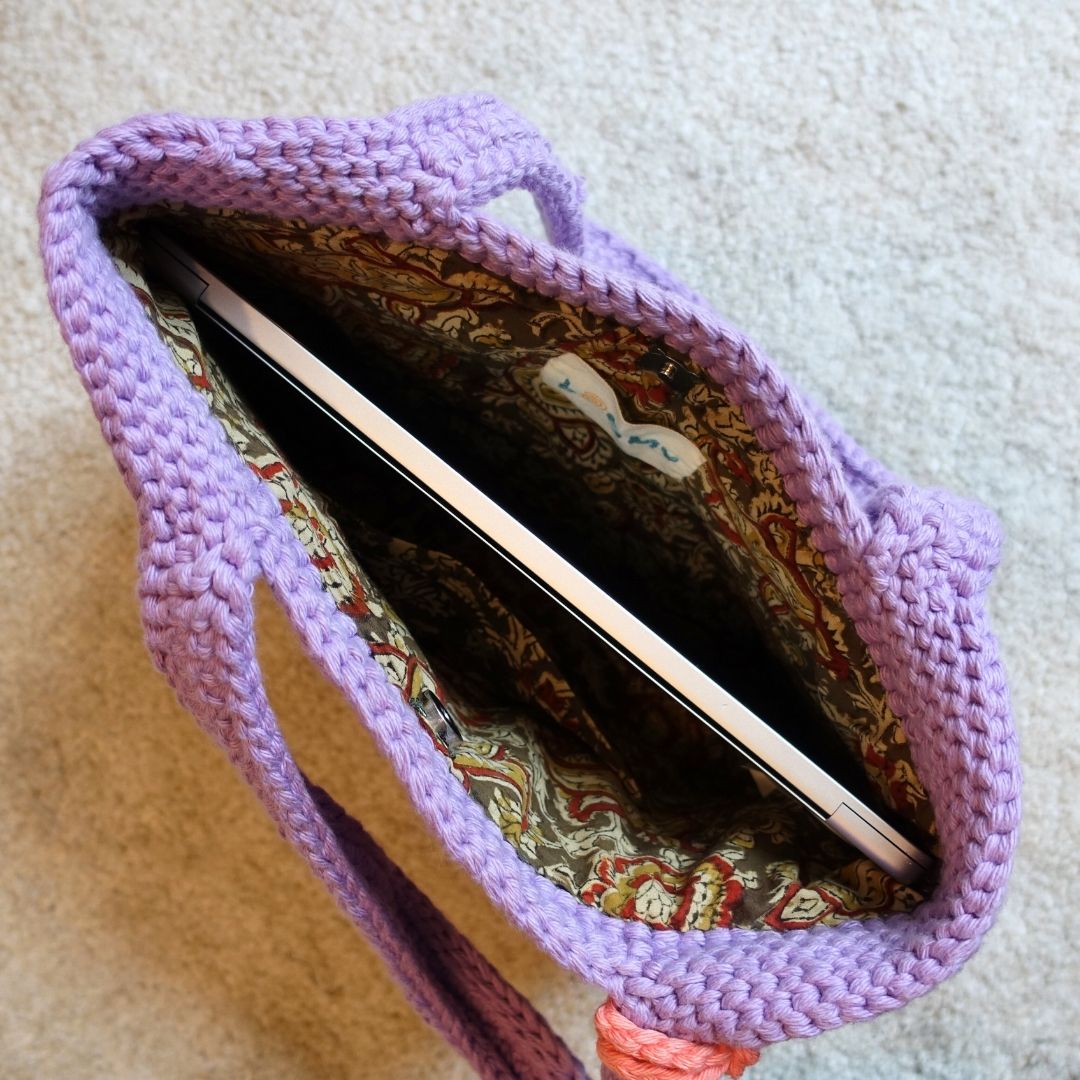 1月2日(金)発売！アトリエ・コットン ニットトート - パープル