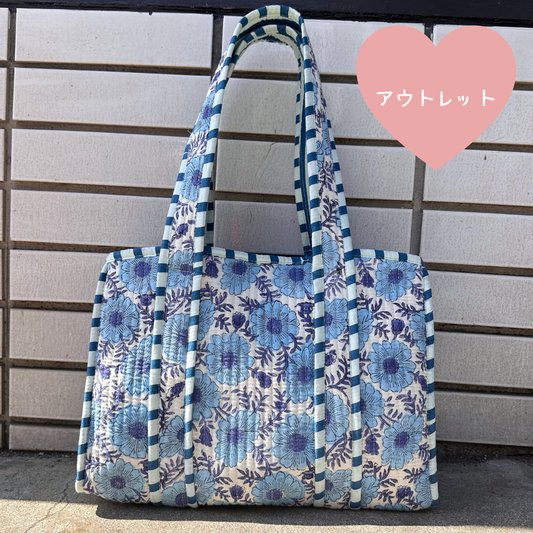 アウトレット！Blockprint Mini Totebag - アズール