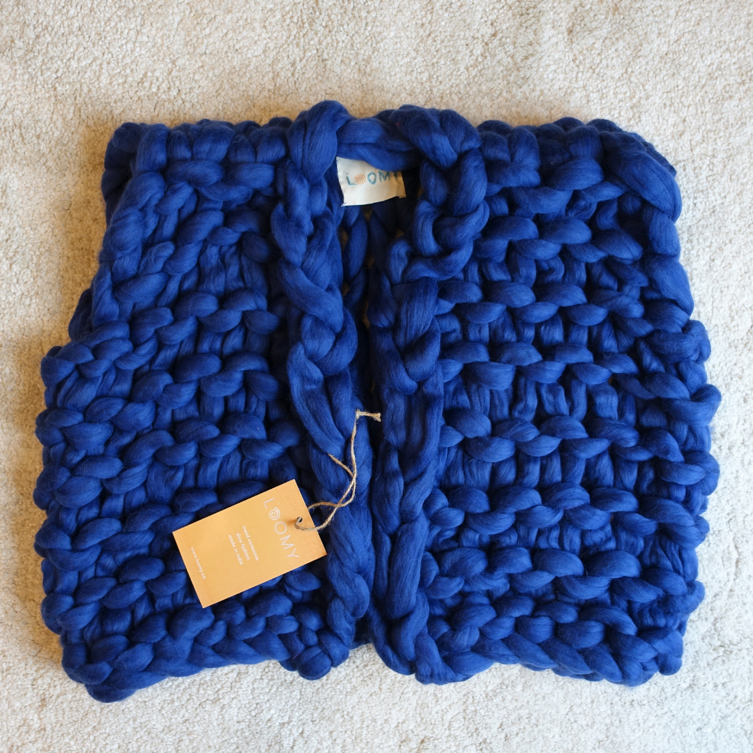 1月2日(金)発売！極太メリノ ニットベスト (Loomy) - ネイビー