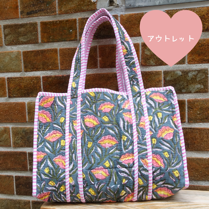 アウトレット！Blockprint Mini Totebag - ボタニカル