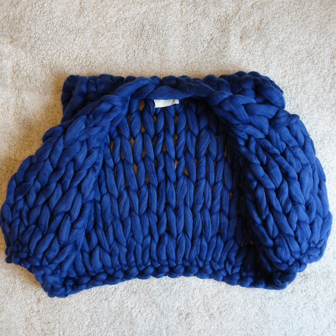 1月2日(金)発売！極太メリノ ニットベスト (Loomy) - ネイビー