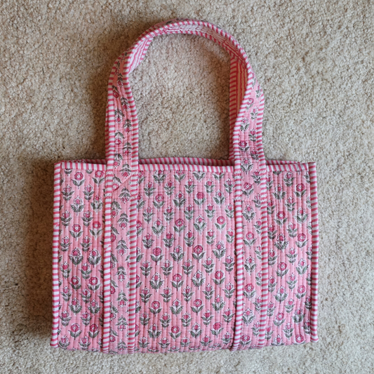 10/26 (日) 販売開始！Blockprint Mini Totebag - さくら