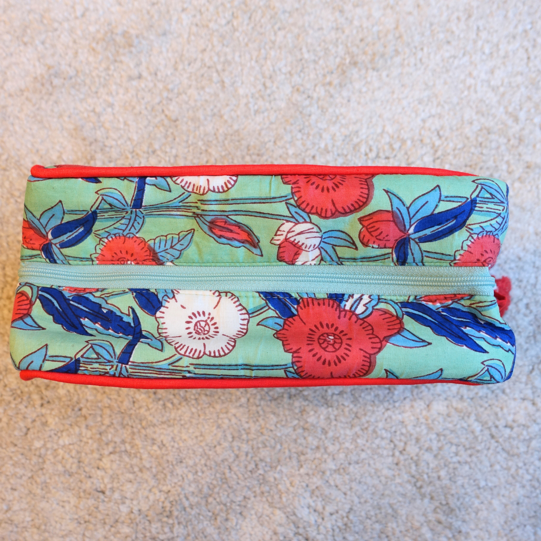 1/24 (土) 17時販売開始！Blockprint Big Pouch - トロピカル