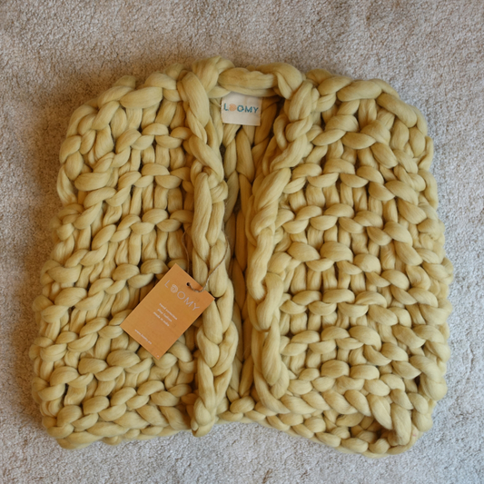 1月2日(金)発売！極太メリノ ニットベスト (Loomy) - クリーム