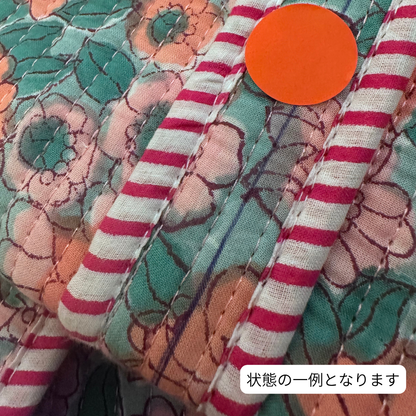 アウトレット！Blockprint Big Totebag - お花畑