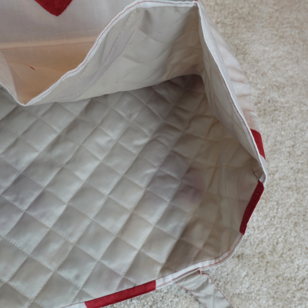 Blockprint Big Totebag - ハート イン ジャイプール (Made In Japan)