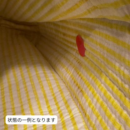 アウトレット！Blockprint Mini Totebag - レモンイエロー