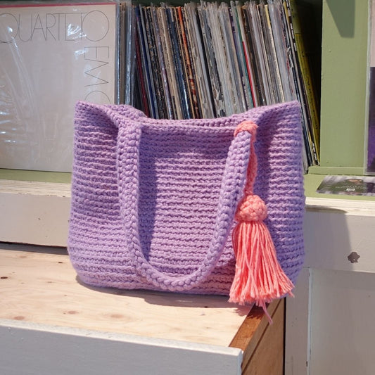 1月2日(金)発売！アトリエ・コットン ニットトート - パープル