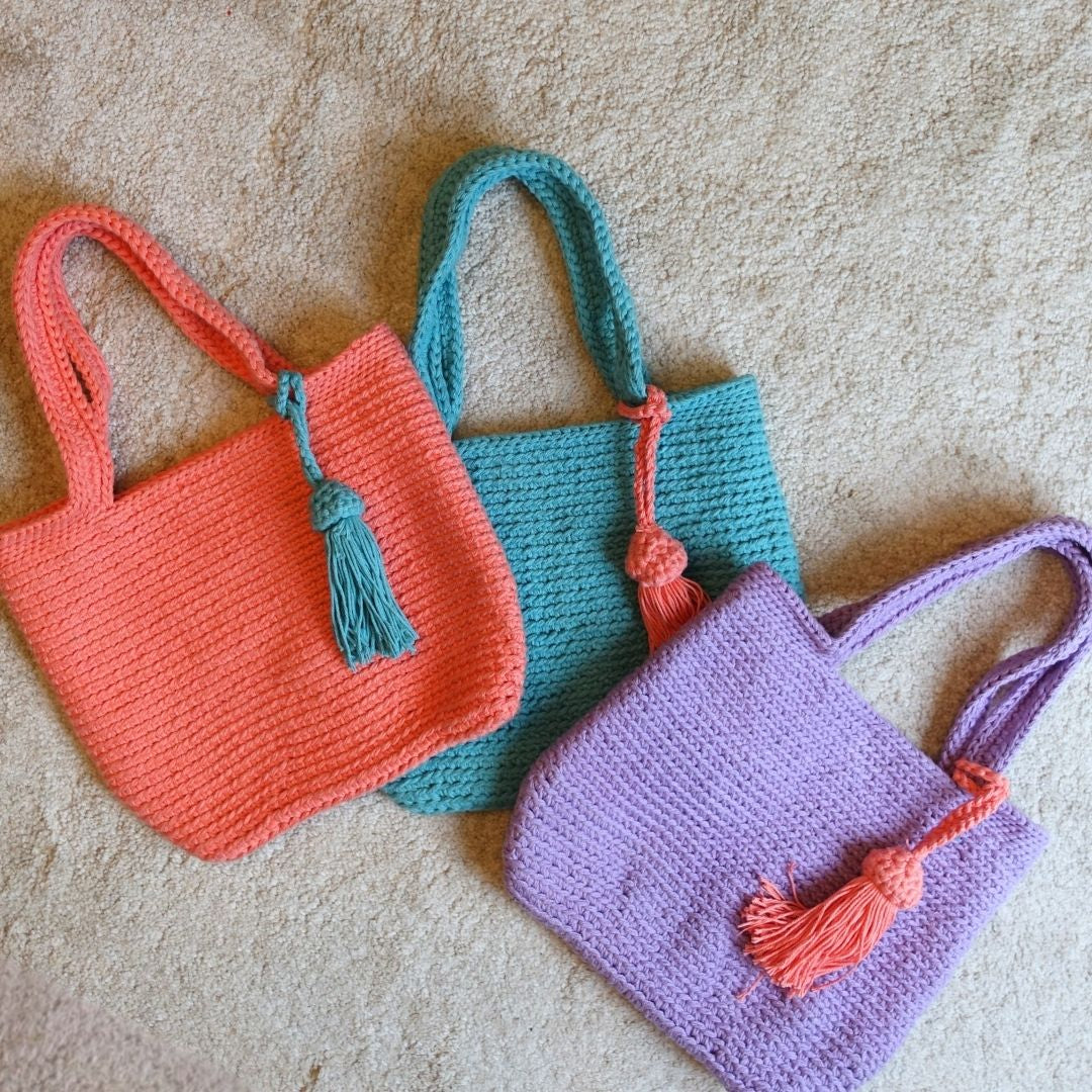 1月2日(金)発売！アトリエ・コットン ニットトート - エメラルド