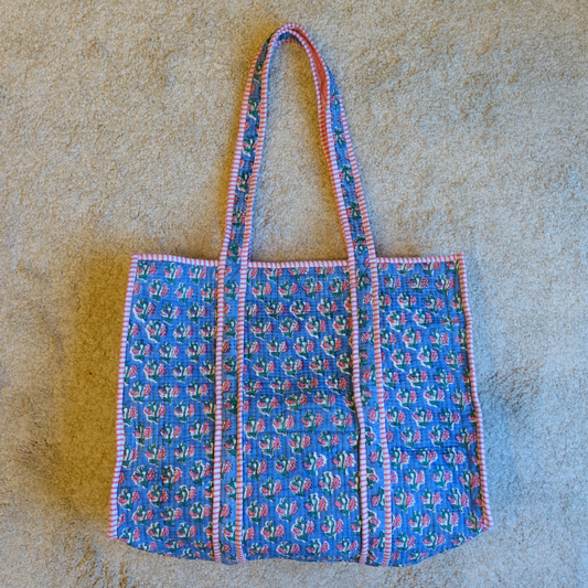 Blockprint Big Totebag - すずらんブルーム