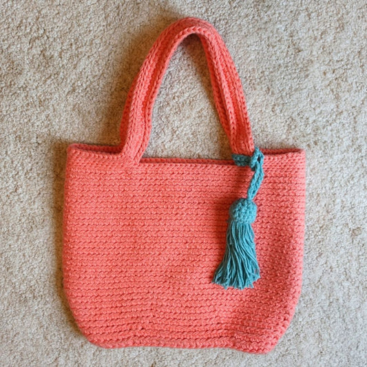 1月2日(金)発売！アトリエ・コットン ニットトート - ピーチ