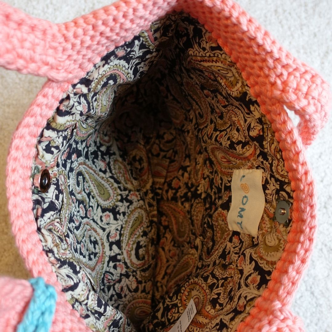 1月2日(金)発売！アトリエ・コットン ニットトート - ピーチ